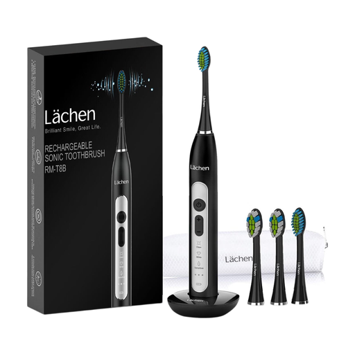 Lächen Sonic Electric Toothbrush for Adults black