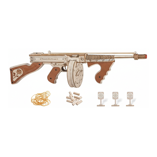 Robotime ROKR Submachine Gun Wooden Model Kit