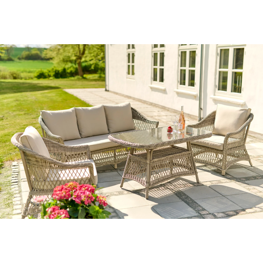 VILA 4-Piece Garden Lounge Set with High Table