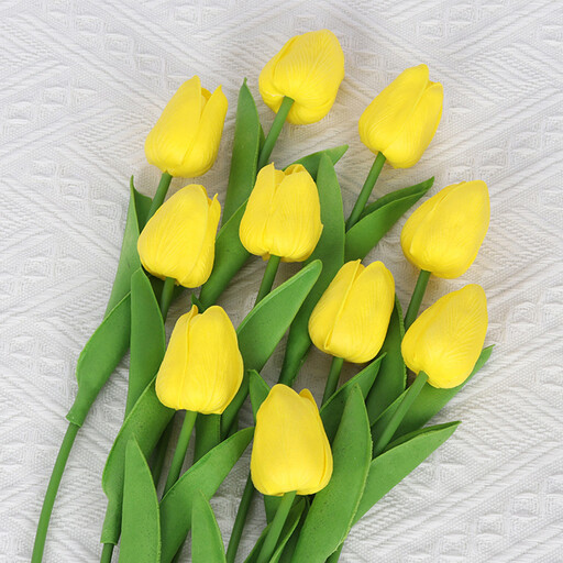 Tulipes artificielles jaunes Wei's Moment