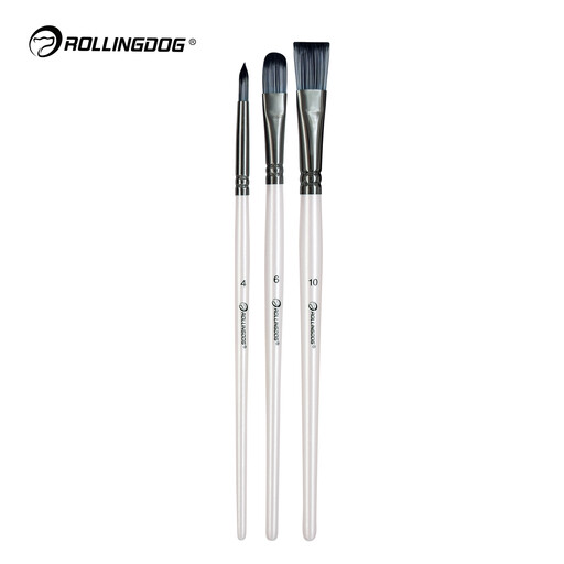 ROLLINGDOG Artist Paint Brush Set 3PC