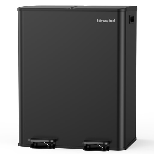 Kitchen Trash Can, 60L (2 x 30 L)