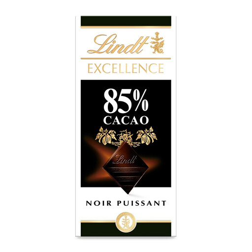 100 g Lindt Excellence Noir 85% chocolate bar