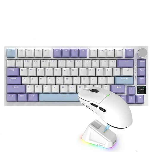 AJAZZ Gaming Combo – AK820 Pro 75% Mechanical Keyboard + AJ159 Pro Wireless Gaming Mouse