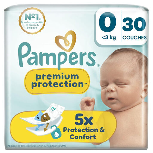 Pampers Premium Protection, Taille 0