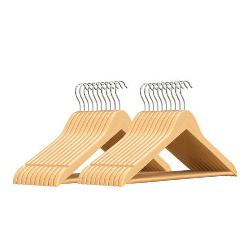 Ochama x SONGMICS Wooden Hangers made of maple wood
