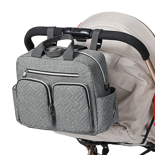 Kono Baby Changing Bag Weekender in Grey