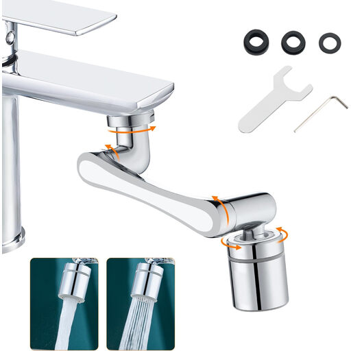 Ibergrif Tap Extender for Kitchen Sink - 1440° Swivel Robotic Arm Faucet Aerator