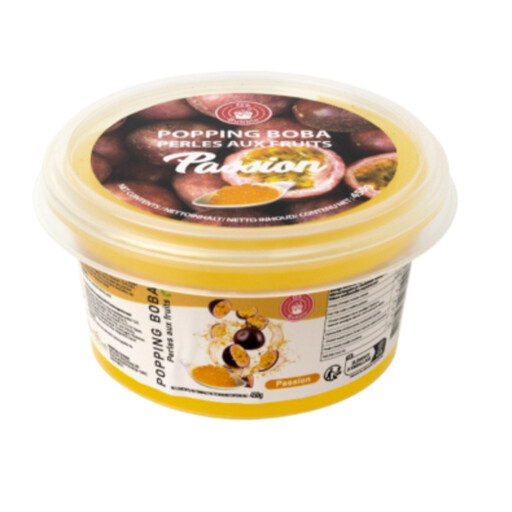 O'S BUBBLE Passion Fruit Bubble Tea Pearls 450 g