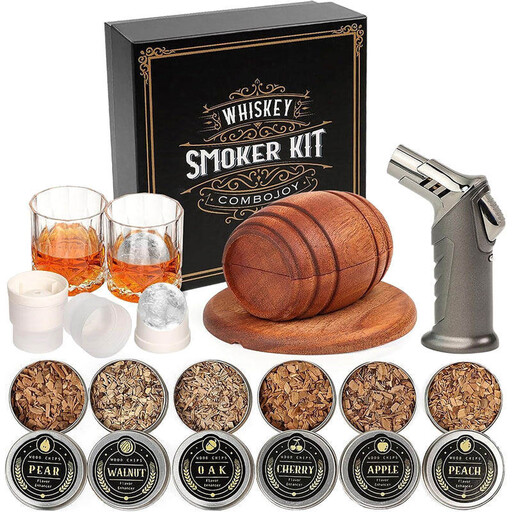 Huacan Cocktail Smoker Wooden Barrel Set