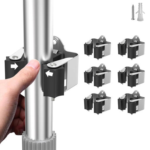 GARTOL 6 Piece Tool Holder, Broom Holder Wall