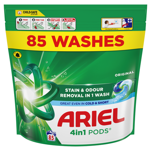 Ariel 4in1 PODS, Washing Liquid Capsules 85 Washes