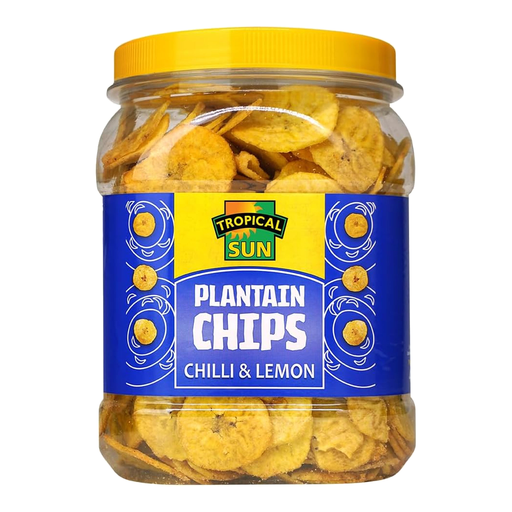 Tropical Sun Plantain Chips Chilli Lemon 450g