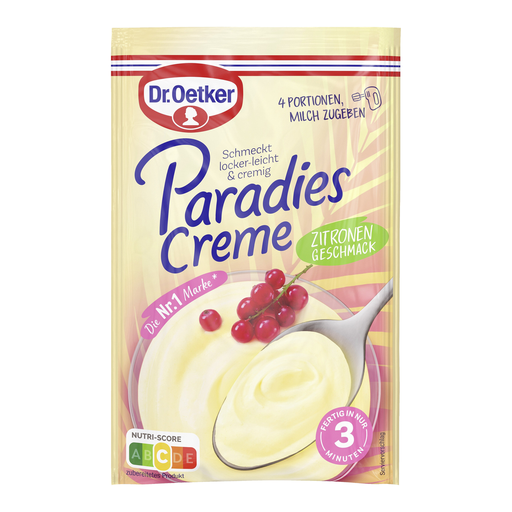Dr. Oetker Paradies Creme Lemon Flavour Dessert Powder 72.5g