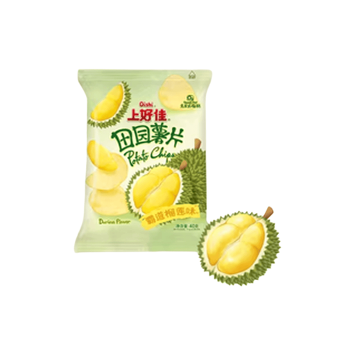 Oishi Intense Durian Potato Chips