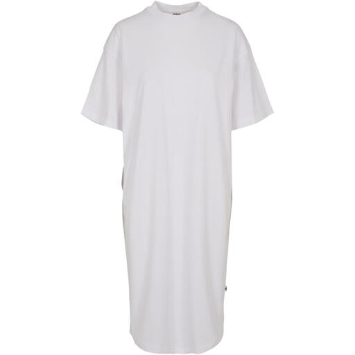 Urban Classics Ladies Organic Long Oversized Tee Dress White