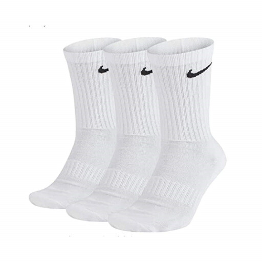NIKE Cushioned Training Crew Socks 3 Pack White