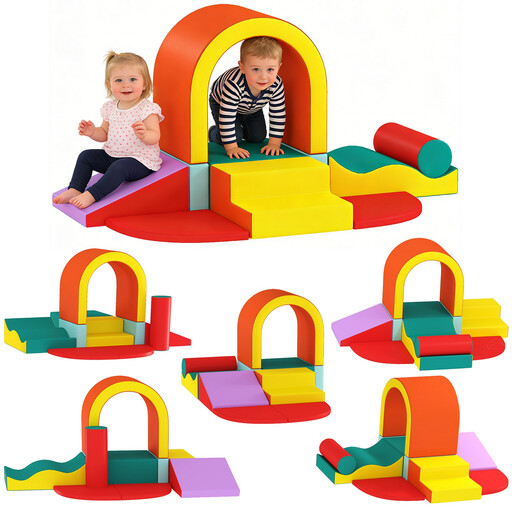 AIYAPLAY Kids Soft Play Set, 10PCs