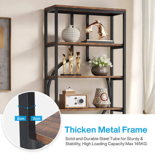 Tribesigns Industrial Bookshelf