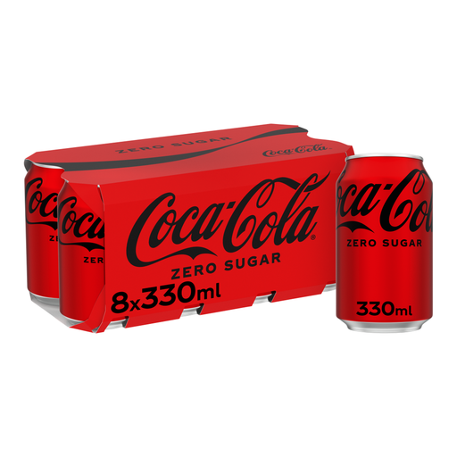 Coke Zero 8 × 330ml can pack