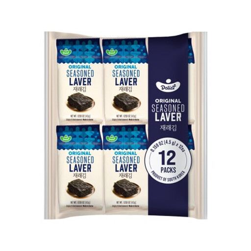 DELIEF Original Seasoned Laver HALAL 4.5g x 12
