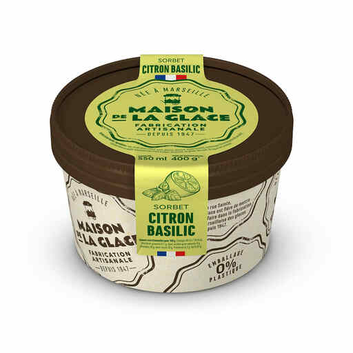 Sorbet Citron Basilic Maison de la Glace