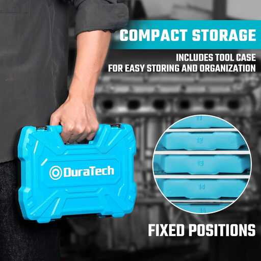 DURATECH 12-Piece Flex-Head Ratcheting Spanner Set