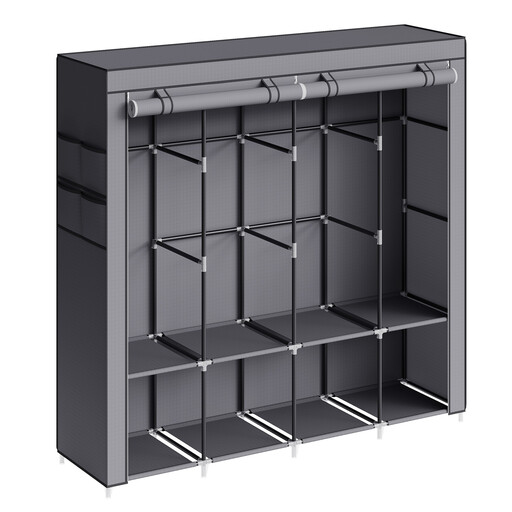 JOYFURNOS Fabric Wardrobe, 170 x 45 x 167 cm