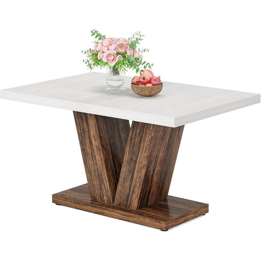 Tribesigns Dining Table for 4 People, 120 cm