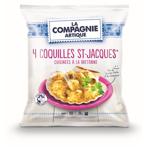 4 Breton-Style Cooked Scallops