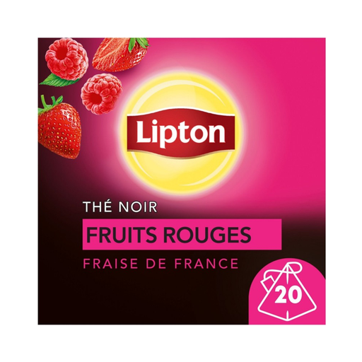 Box of Lipton Red Fruits Black Tea