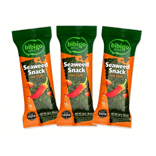 bibigo CJ BIBIGO Seaweed Snack Hotchili 4G x 3pcs