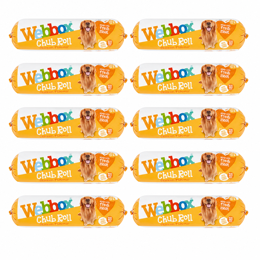 Webbox Chub Roll Chicken Flavour 1-7 Years 720g x 10