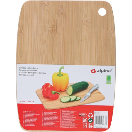Alpina Bamboo Cutting Board - 30 x 23cm, Natural