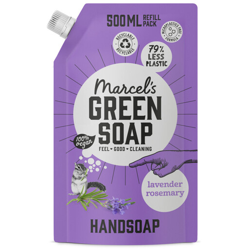 Marcel's Green Soap Handsoap (Lavender Rosemary) - 500 ml, Refillable
