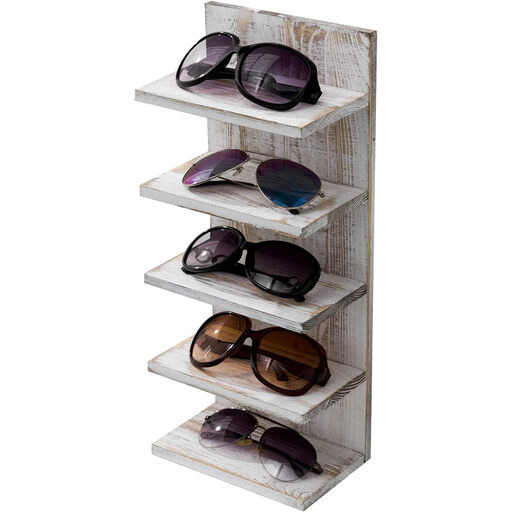 MyGift Wandorganizer für Sonnenbrillen aus Holz