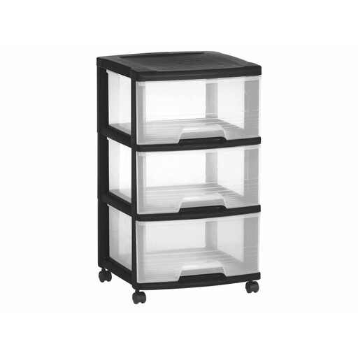 Tour de rangement Curver ESSENTIALS, 3 tiroirs