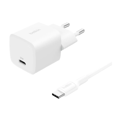 Belkin 25W USB-C Charger Power Delivery Including Cable, White