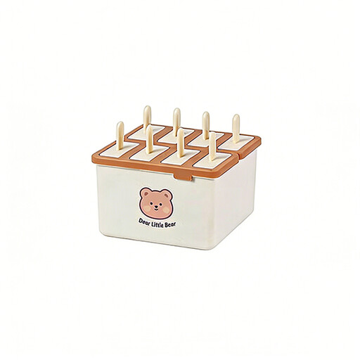 BJ Khaki 8-Grid Ice Lolly Box