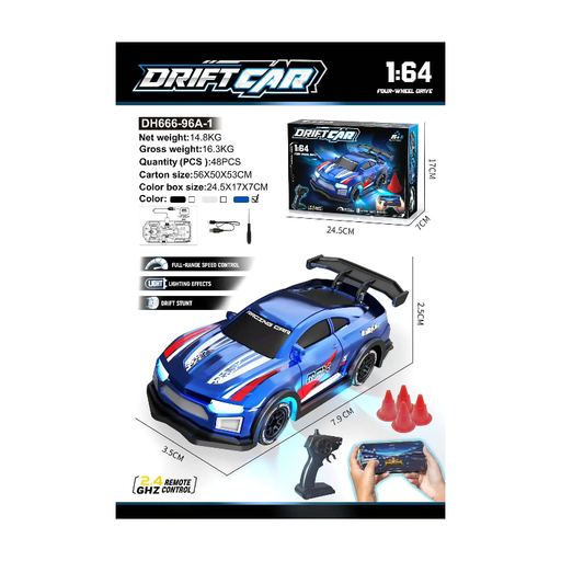 1:64 Full Proportion 4WD RC Drift Car