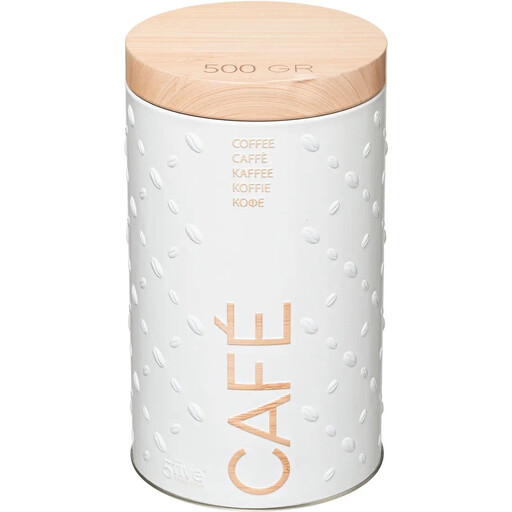 5five coffee storage box measuring 11 by 11 by 19 cm