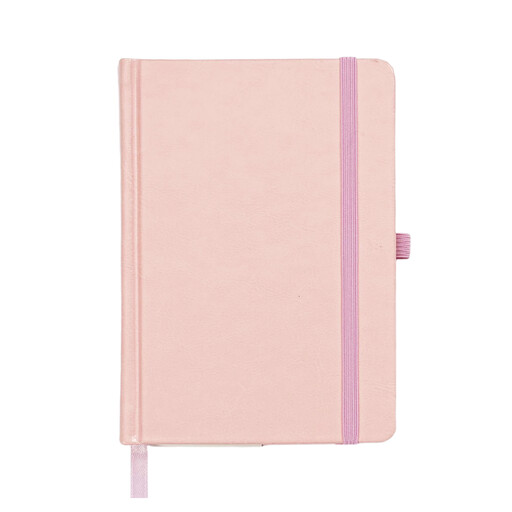 Carnet de poche A6 Jubiluu avec couverture rigide rose
