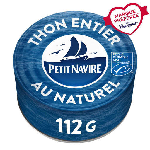 Petit Navire MSC tuna in water, 160 g tin