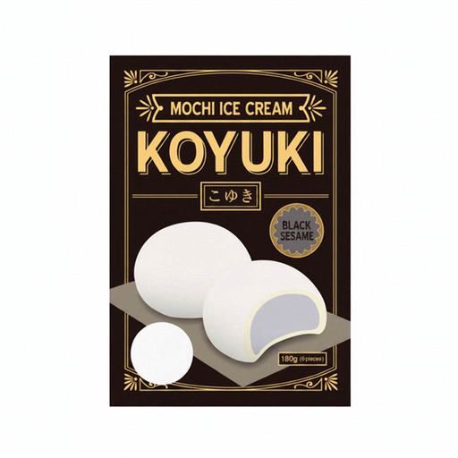 KOYUKI Japanese Ice Cream Mochi Black Sesame Flavour