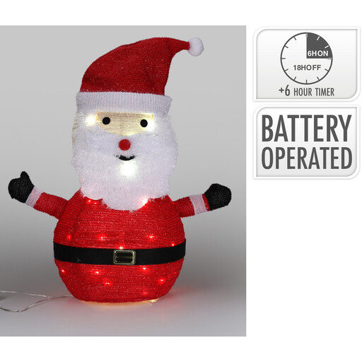 Santa Claus shaped LED light