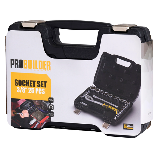 PROBUILDER SOCKET SET 3/8" 25 PCS