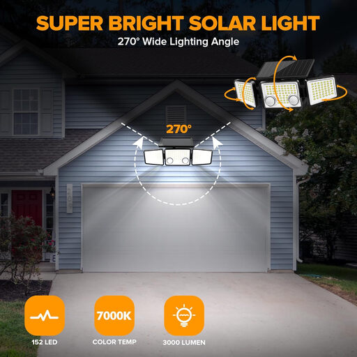 UME Solar Outdoor Lights - 3000 Lumen