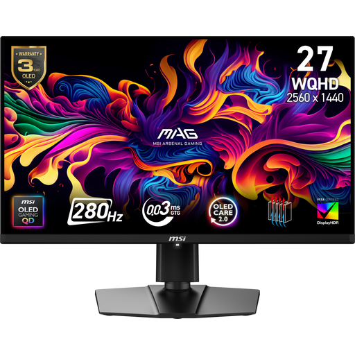 MSI MAG 271QP QD-OLED X28 27" QHD 280Hz Gaming Monitor