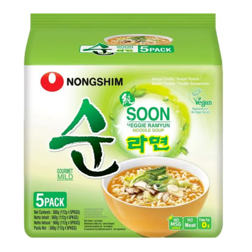 Nongshim Soon Veggie Ramyun Multi (112G*5)