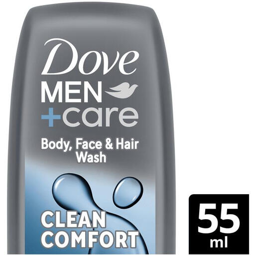 Dove Men Care 3-in-1 Hydrating Hair Body Wash 55 ml